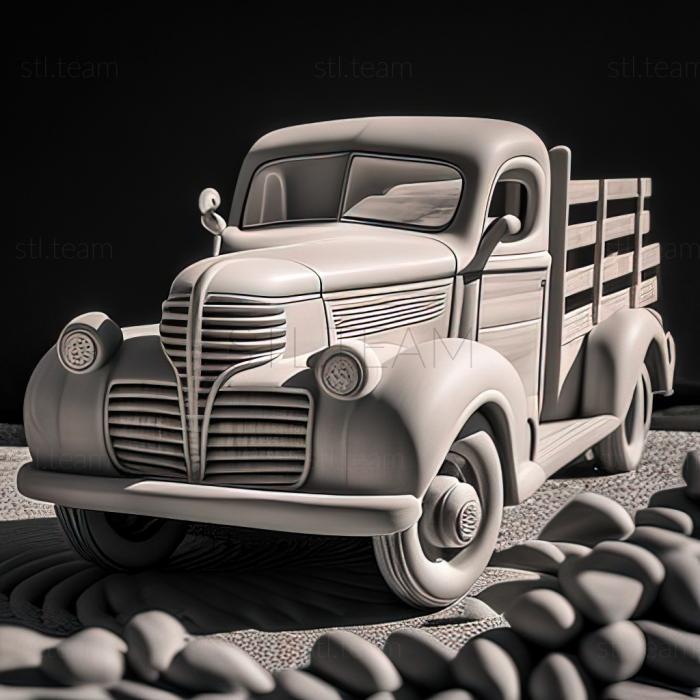 3D model Studebaker E series truck (STL)